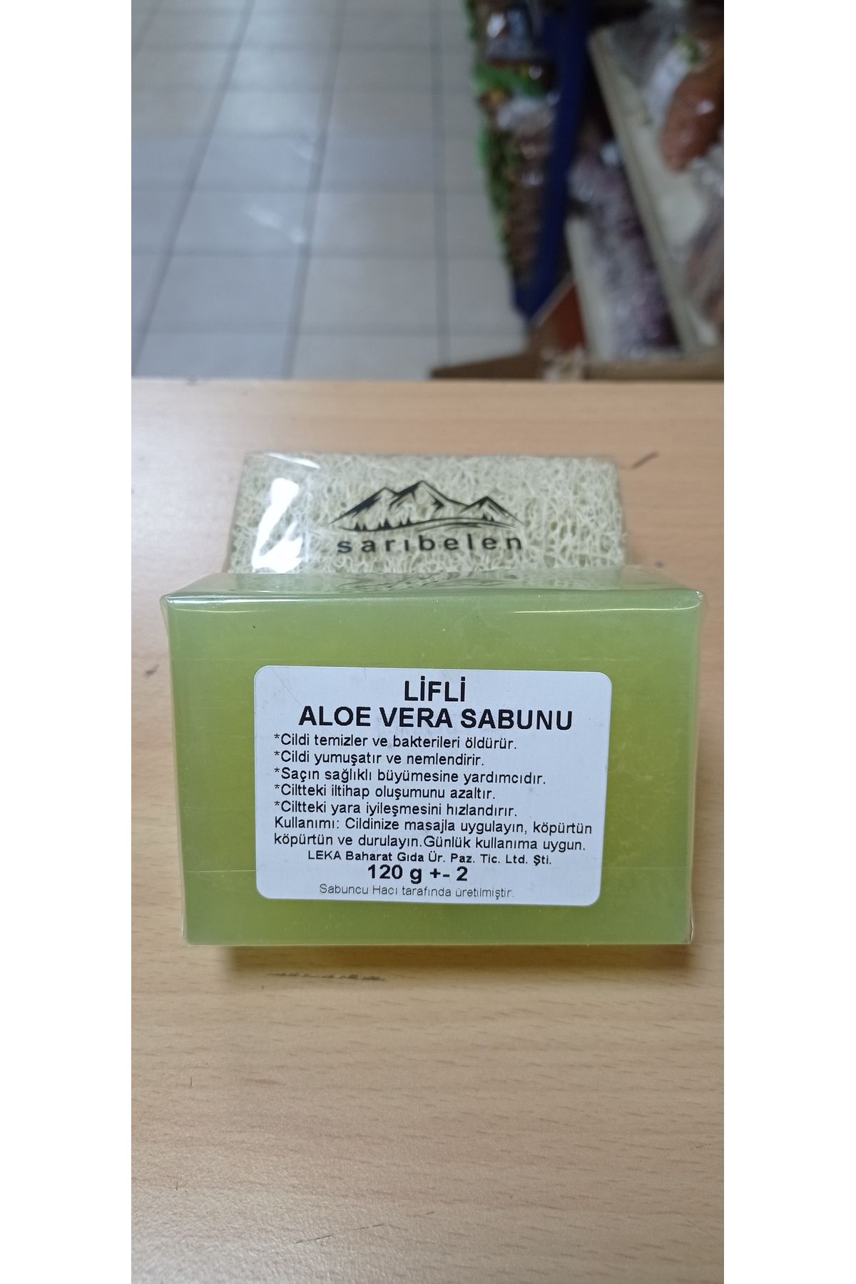 صابون آلوئه ورا فیبر کدو تنبل طبیعی 120 گرم sarıbelen