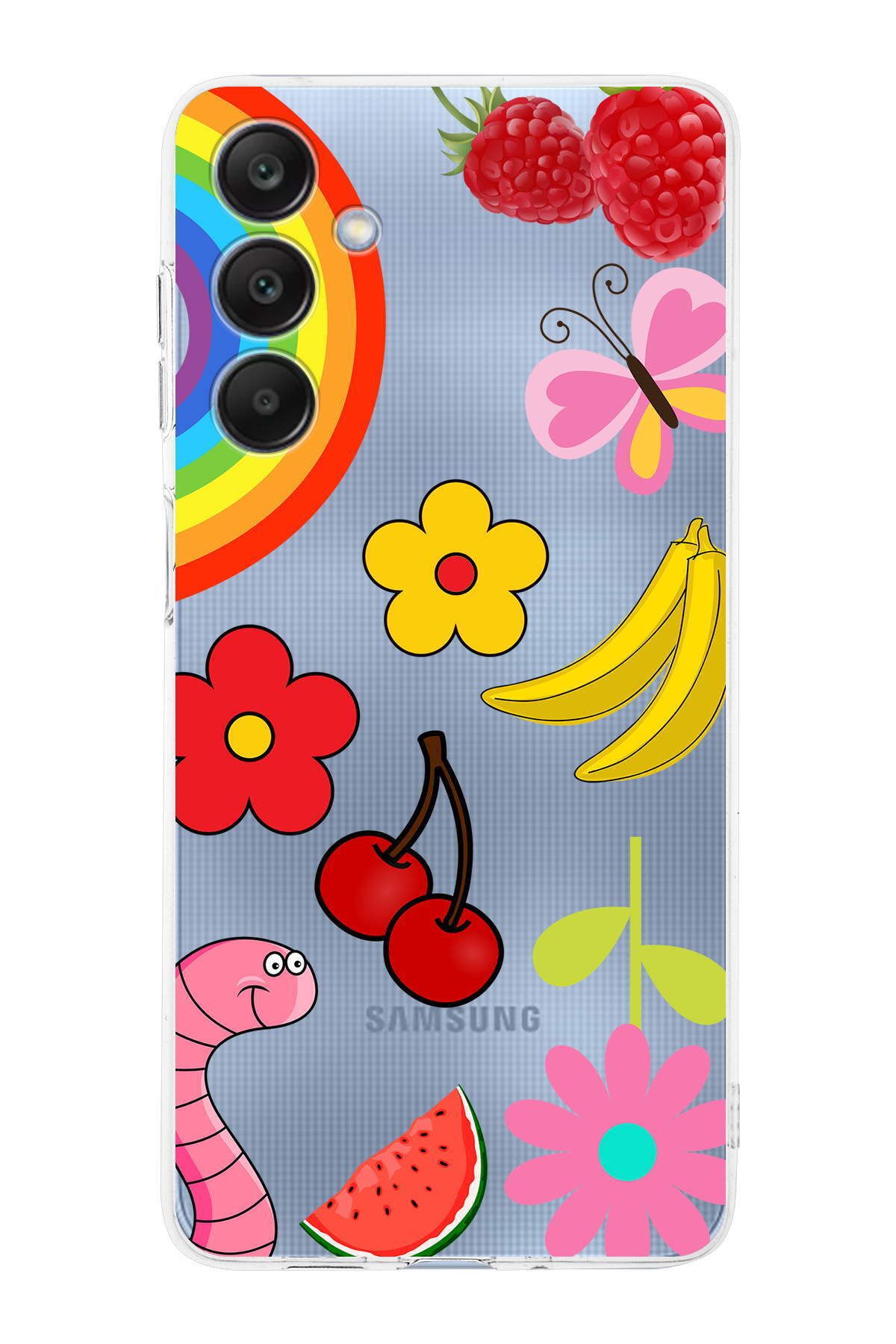 Samsung Galaxy A26 İle Uyumlu Water Color 5kamera Korumalı Şeffaf Kılıf