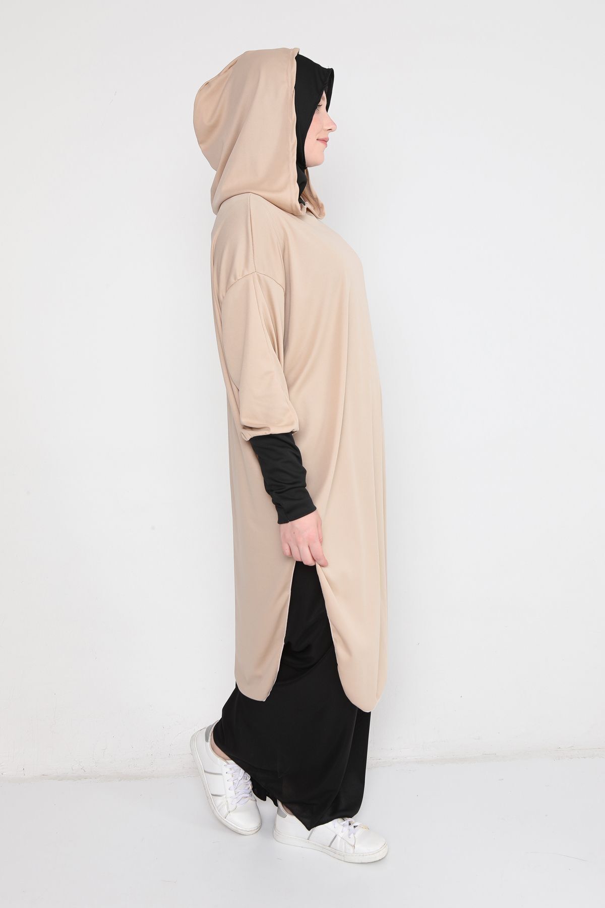 Kutay Collection-فستان صلاة نسائي - مع بنطلون وسحاب 4