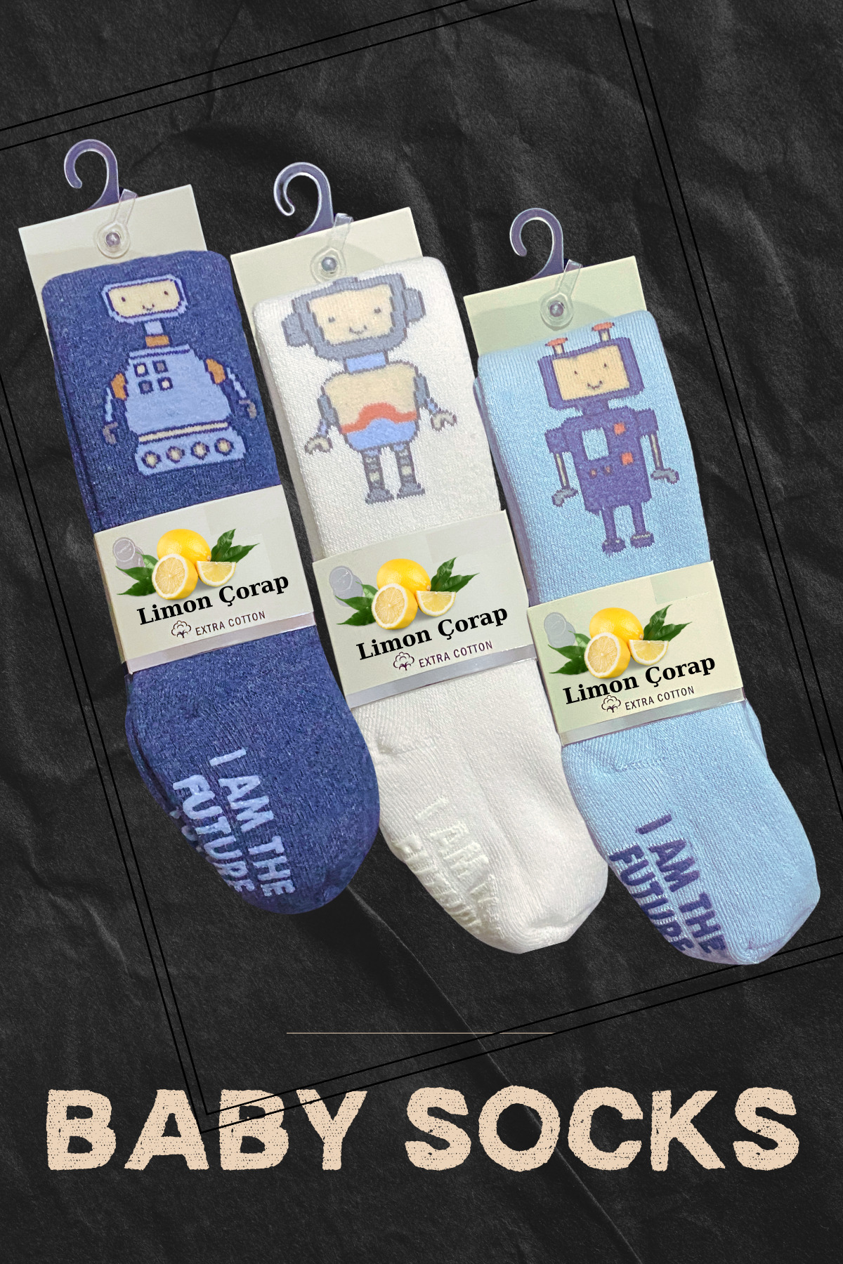 Bebek Çocuk Pamuklu Külotlu Çorap (3'lü SET) Kız Erkek Kilotlu Çorap — görsel 3