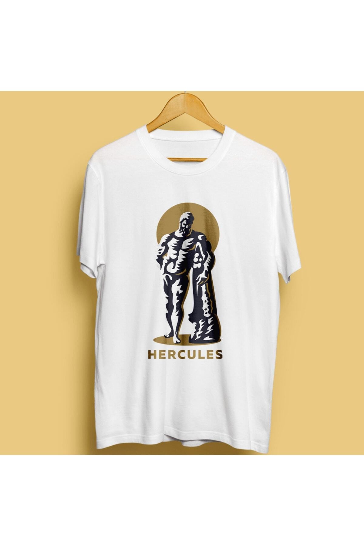 Pisa Art Herkül Hercules Mitoloji Baskılı Oversize Tişört Mythology