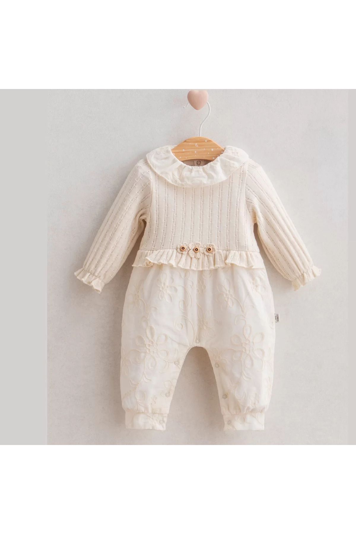 RUBY BOUTİQUE Baby Soft Flower Tulum Ekru