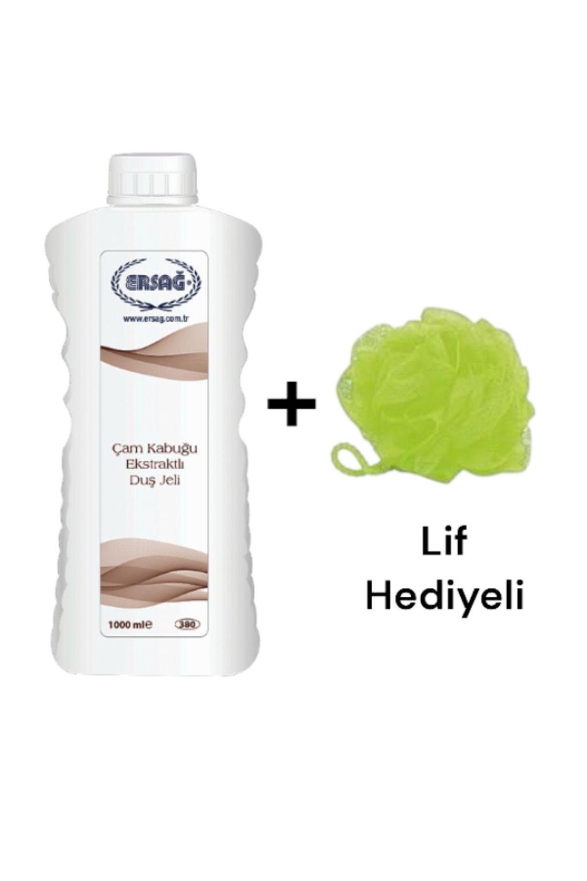 Ersağ Çam Kabuğu Ekstraktlı Duş Jeli 1000ML- ( Lif Hediye'li)