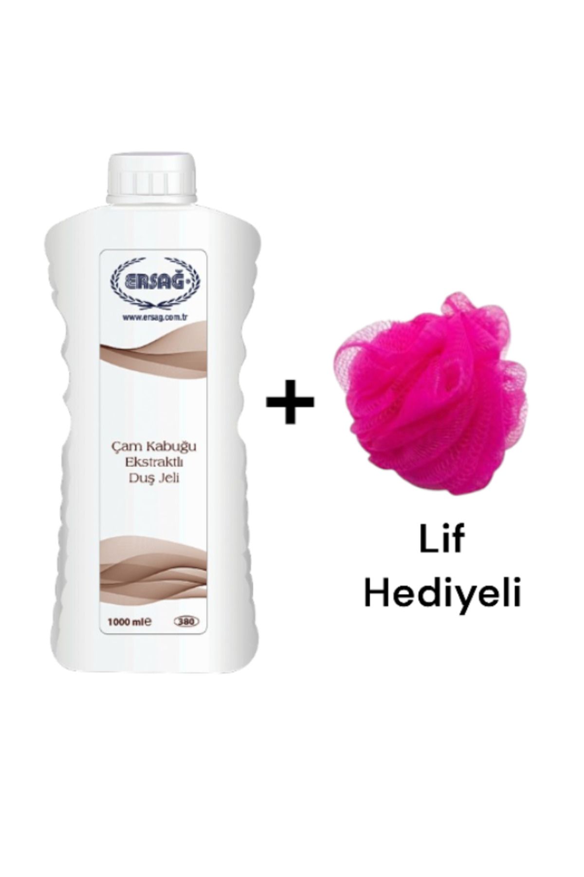 Ersağ Çam Kabuğu Ekstraktlı Duş Jeli 1000ML- ( Lif Hediye'li)