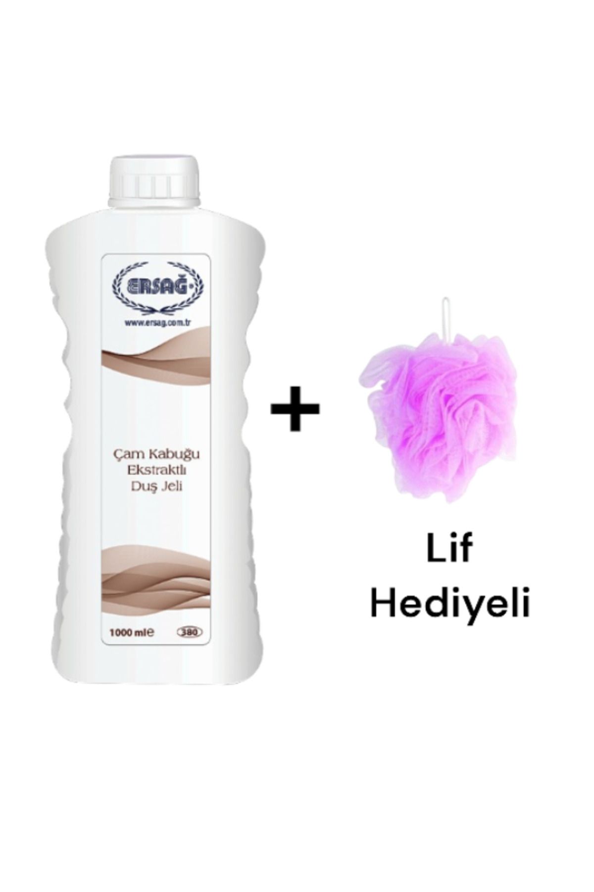 Ersağ Çam Kabuğu Ekstraktlı Duş Jeli 1000ML- ( Lif Hediye'li)