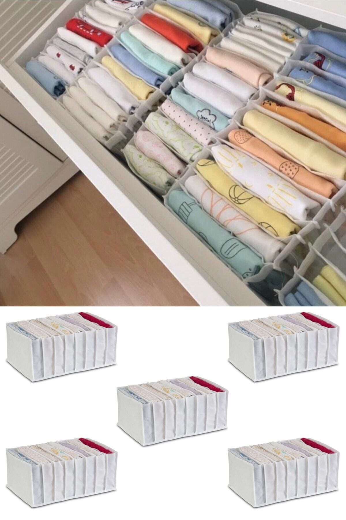 Serstil 5 Bucăți - Organizator Sertar Xlarge Cu 8 Compartimente 31 X 36 X 12 - One Size