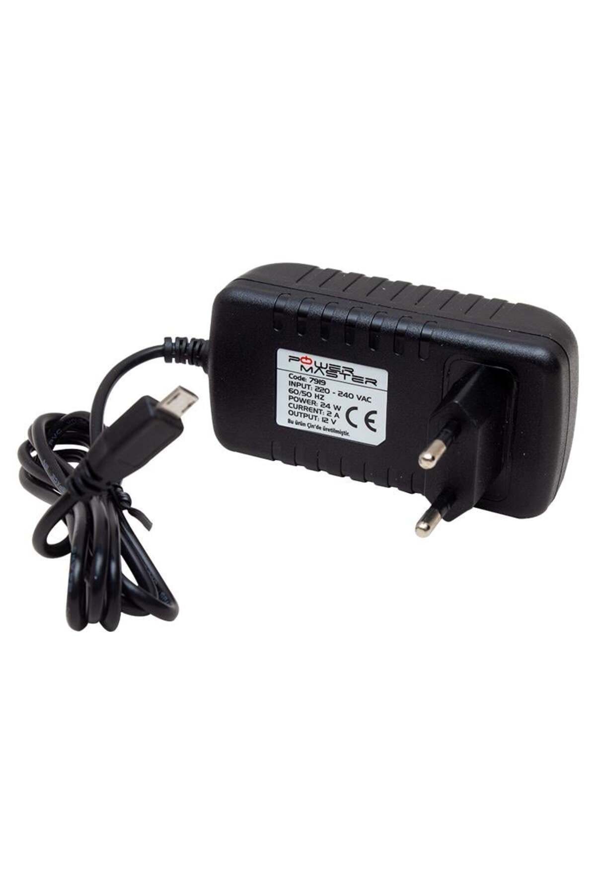 Powermaster PM-7919 12 VOLT - 2 AMPER MICRO USB TABLET PC ADAPTÖRÜ