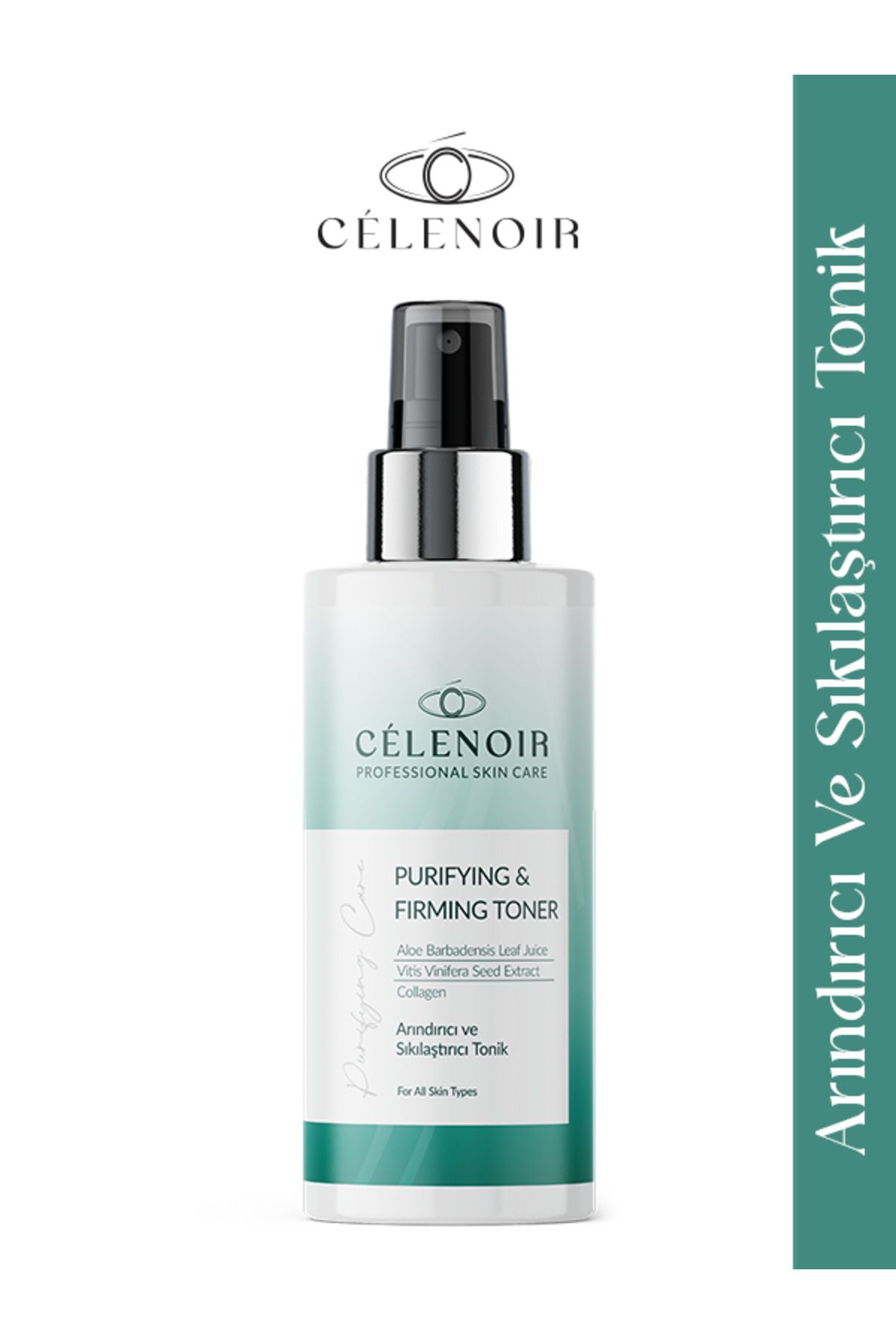 Celenoir Célenoir Kolajen Içeren Arındırıcı Ve Sıkılaştırıcı Yüz Temizleme Toniği 200ml