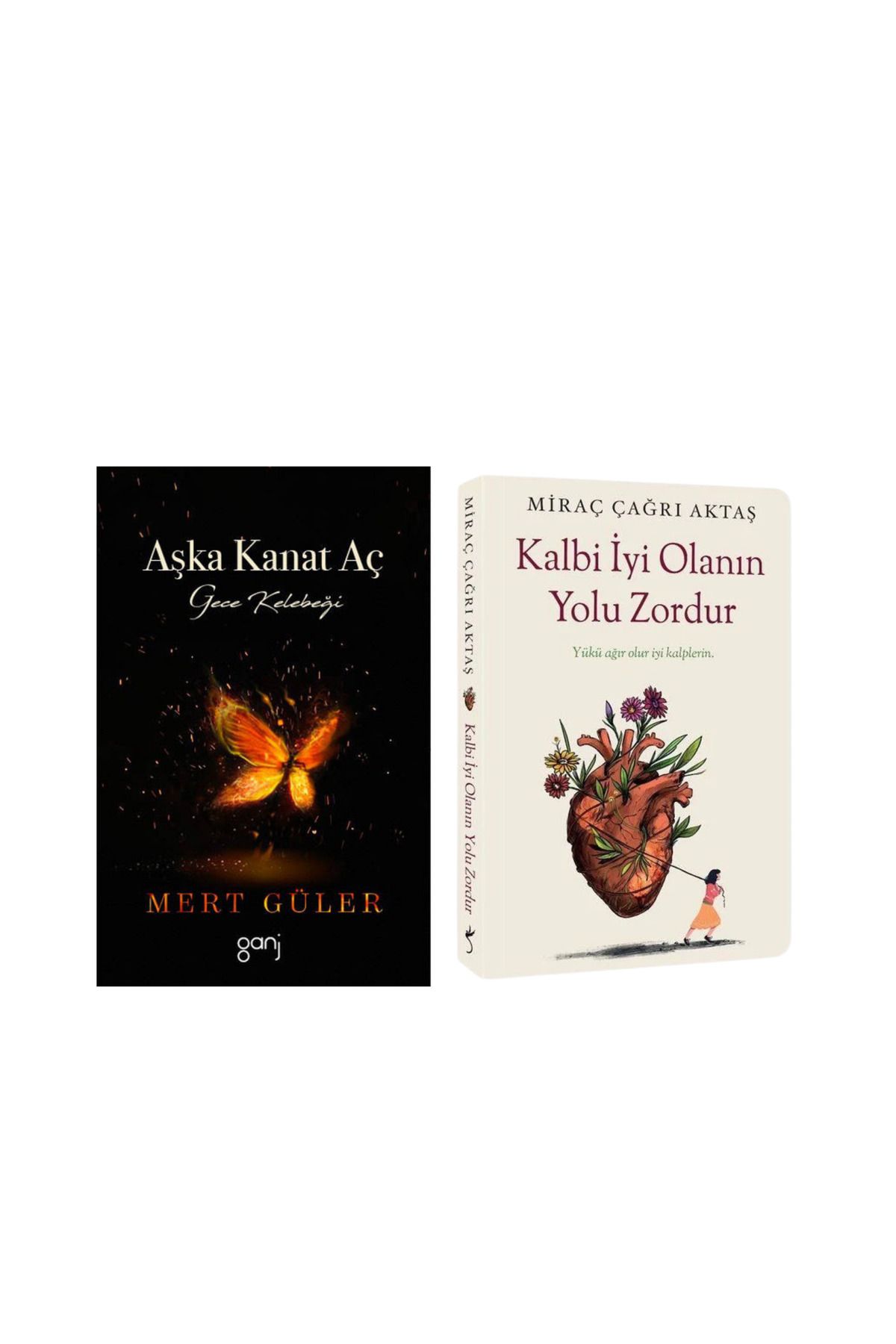 İndigo Kitap 2 Kitap - Ayraç Hediyeli / Kalbi İyi Olanın Yolu Zordur - Miraç Çağrı /  Aşka Kanat Aç