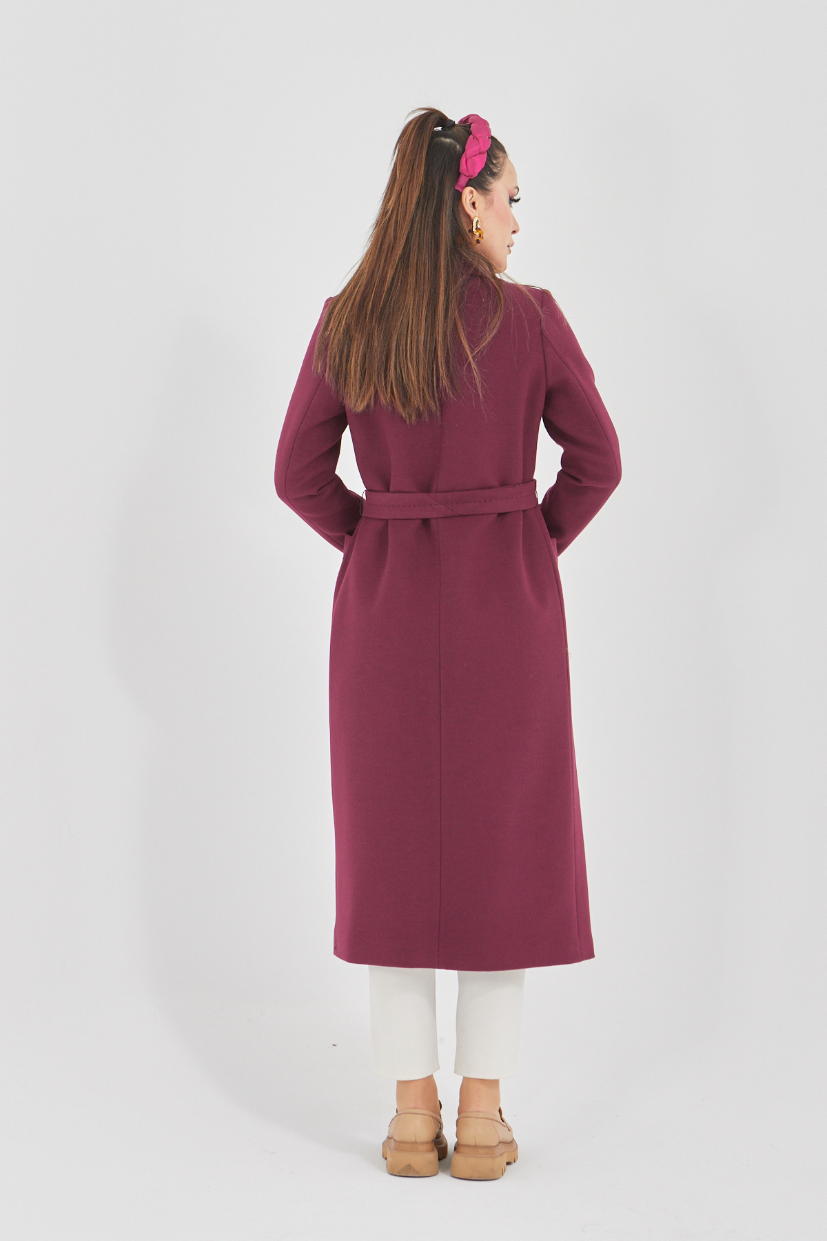 baydemir tekstil-Stamp Coat with Bag Pocket 5