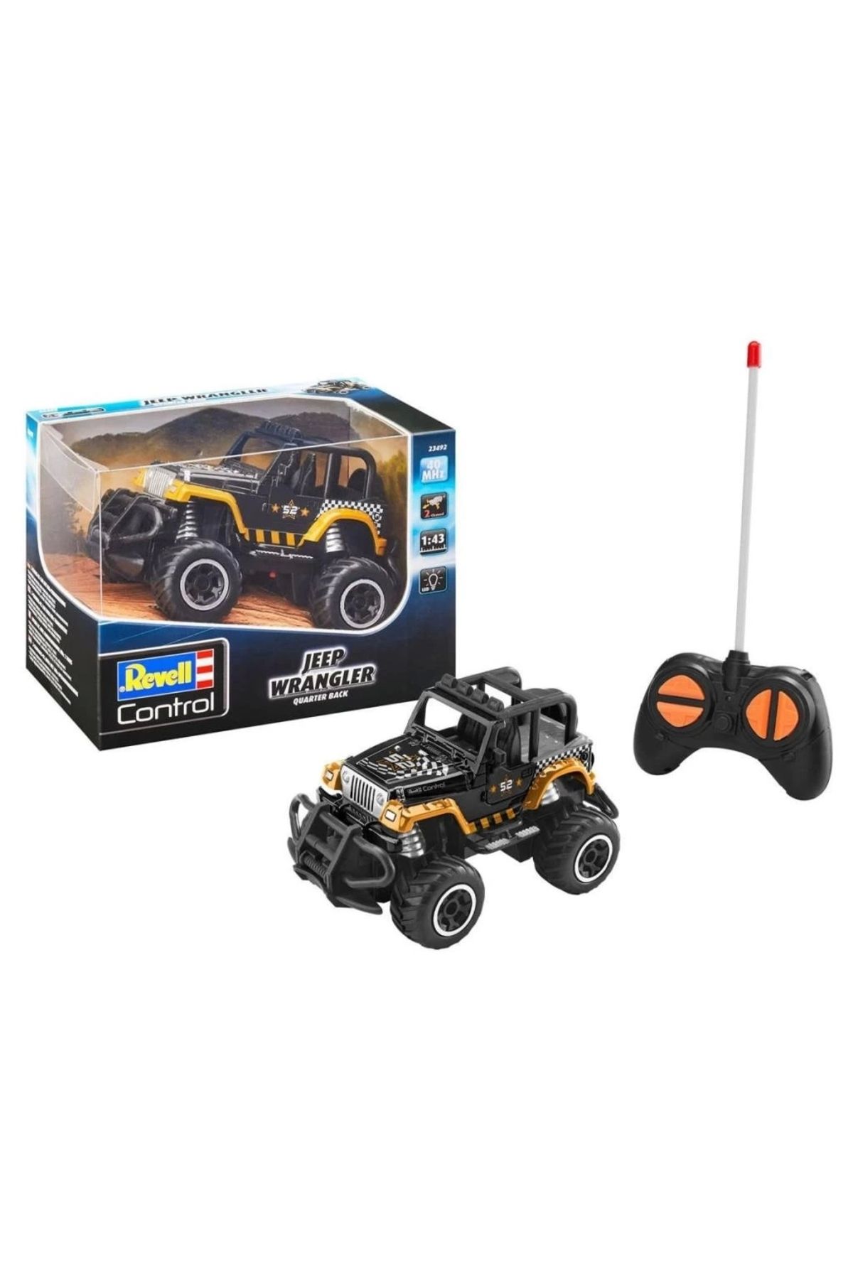 Basic Fun Çocuk 23492 Revell RC Jeep Wrangler Quarter Back