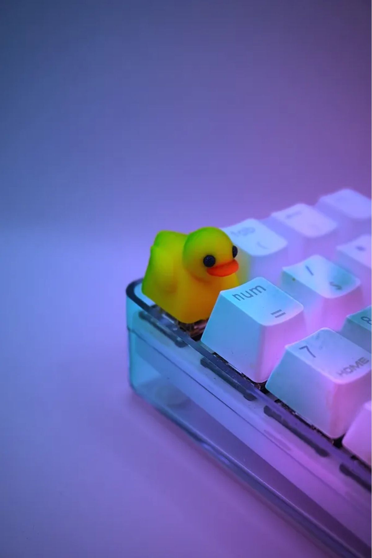 3D Craft Ducky Ördek Mekanik Klavye Tuşu Artisan Keycaps Gamer Aksesuar