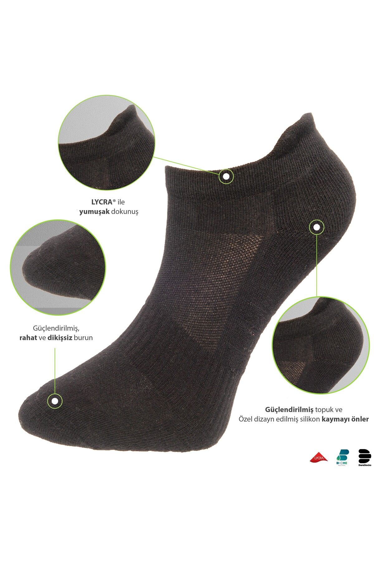 جوراب DRLSOCKS Terry Booties (زنانه و مردانه، دوبل بدون درز، انعطاف پذیر آنتی باکتریال ممتاز)