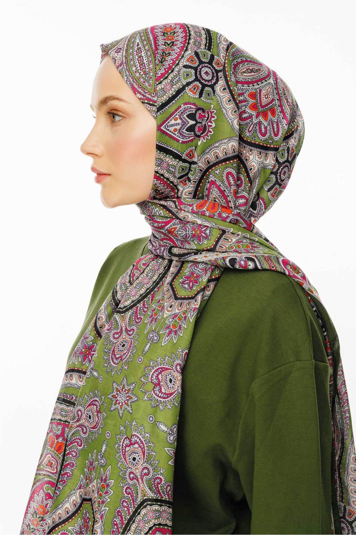 VALORSCARF-Peanut Patterned Rustic Shawl 4