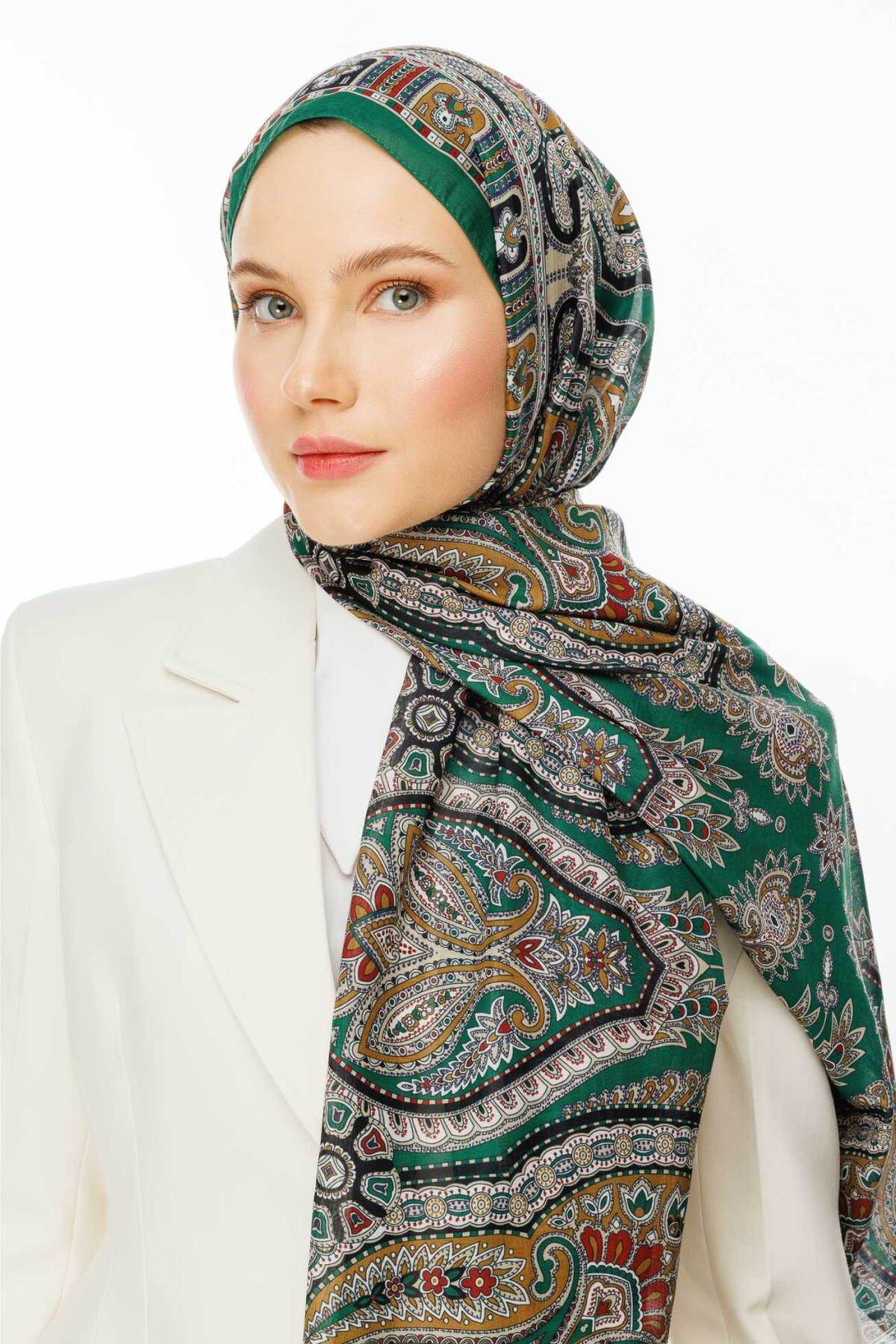 VALORSCARF-Grass Patterned Rustic Shawl 3