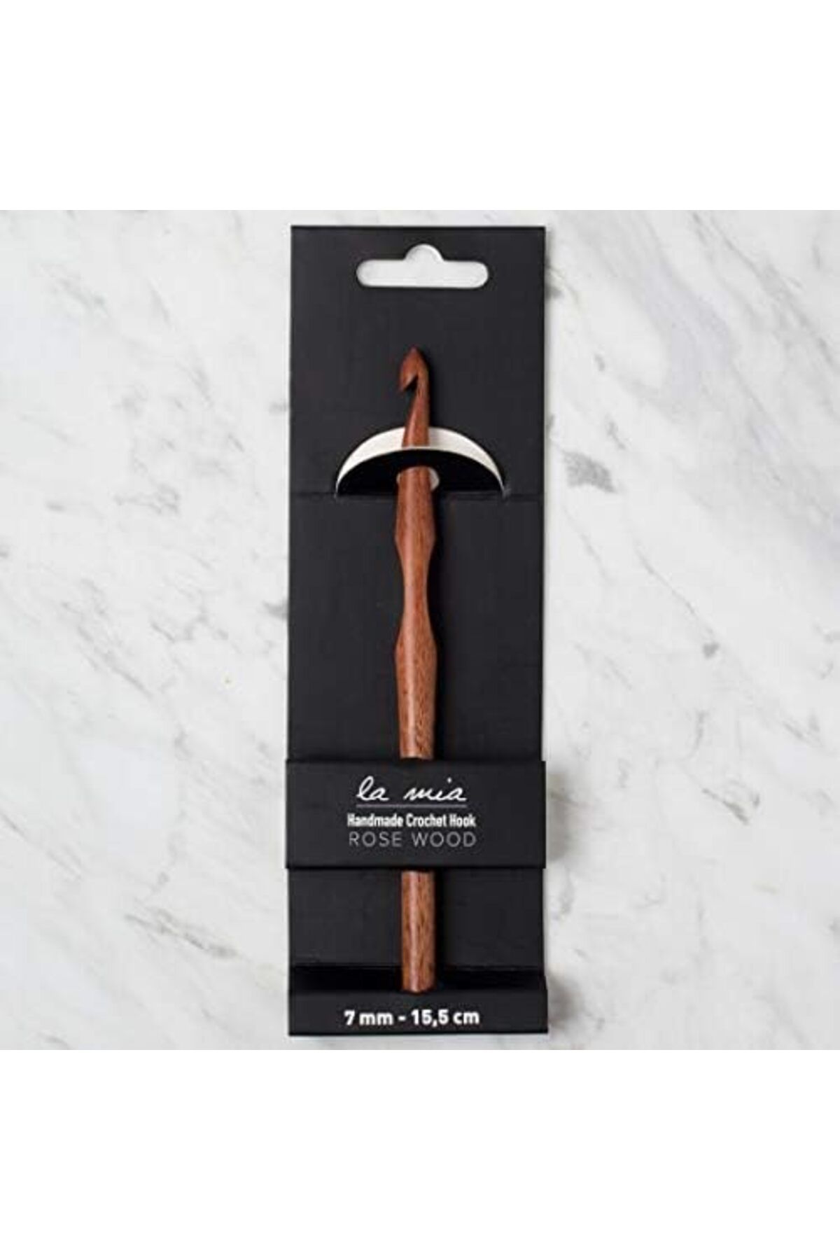 salesalbutik Mia Rosewood El Yapımı Ahşap Tığ 7.0 mm 15.5 cm (6.1 inch)