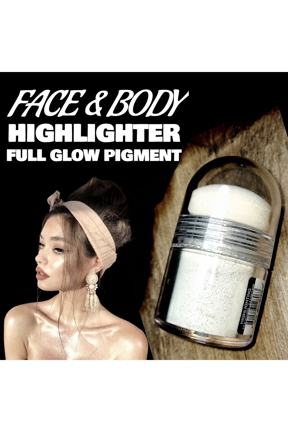 PRO 10 PRO ON Face & Body Highlighter Full Glow Pigment