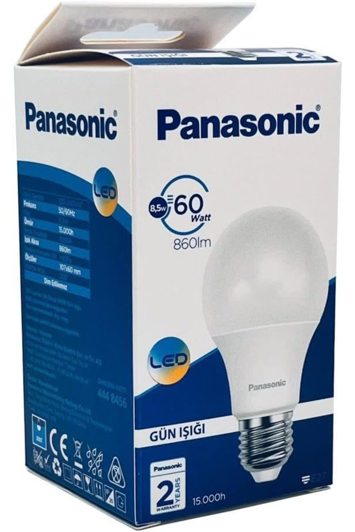 STOREMAX cmllashop 8,5W (60W) Led Ampul 4000K - Gün Işığı E27 Led Lambası 542093
