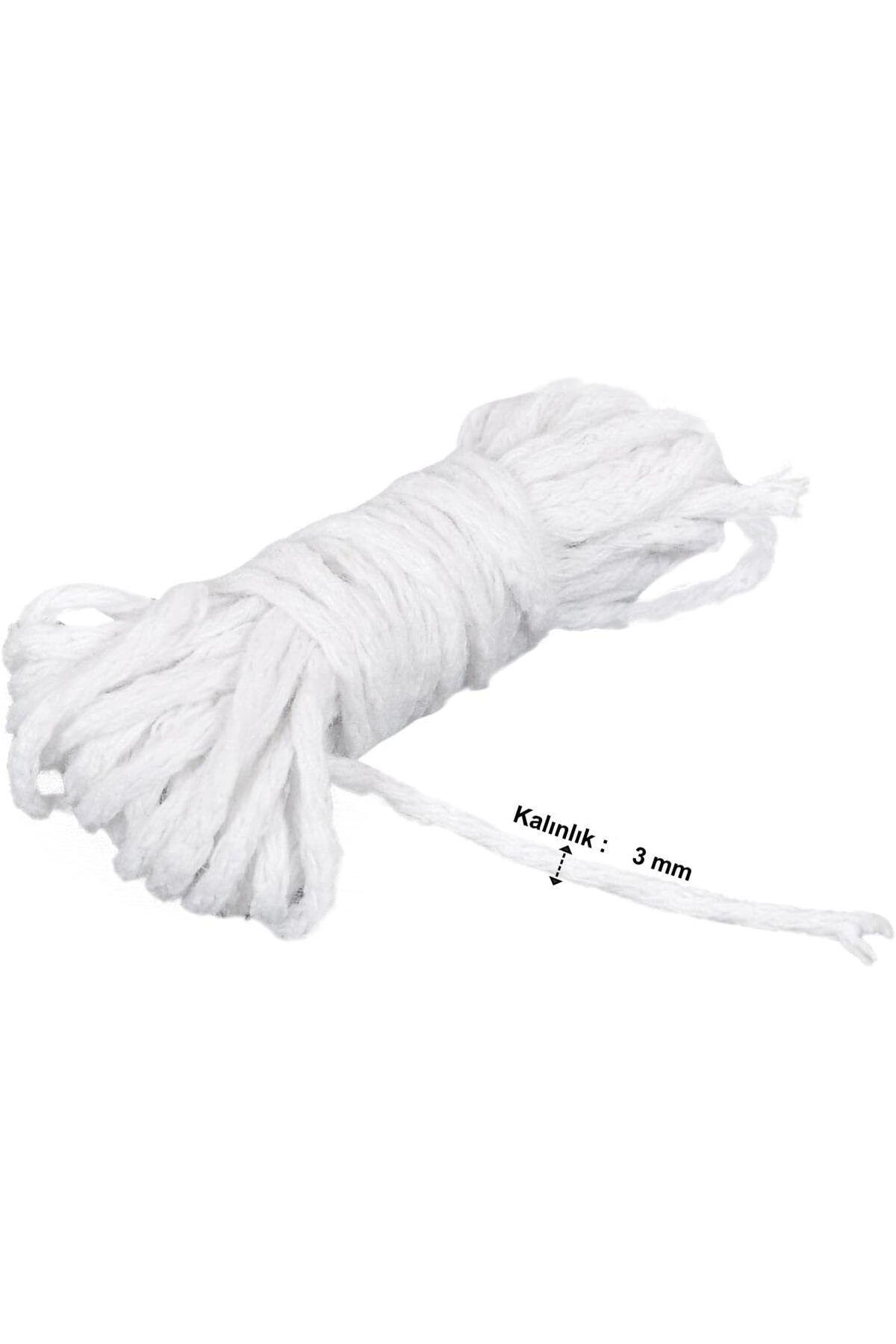 STOREMAX sellbuystore İp Mum Fitili 5 Metre Çap 3 mm 1053513