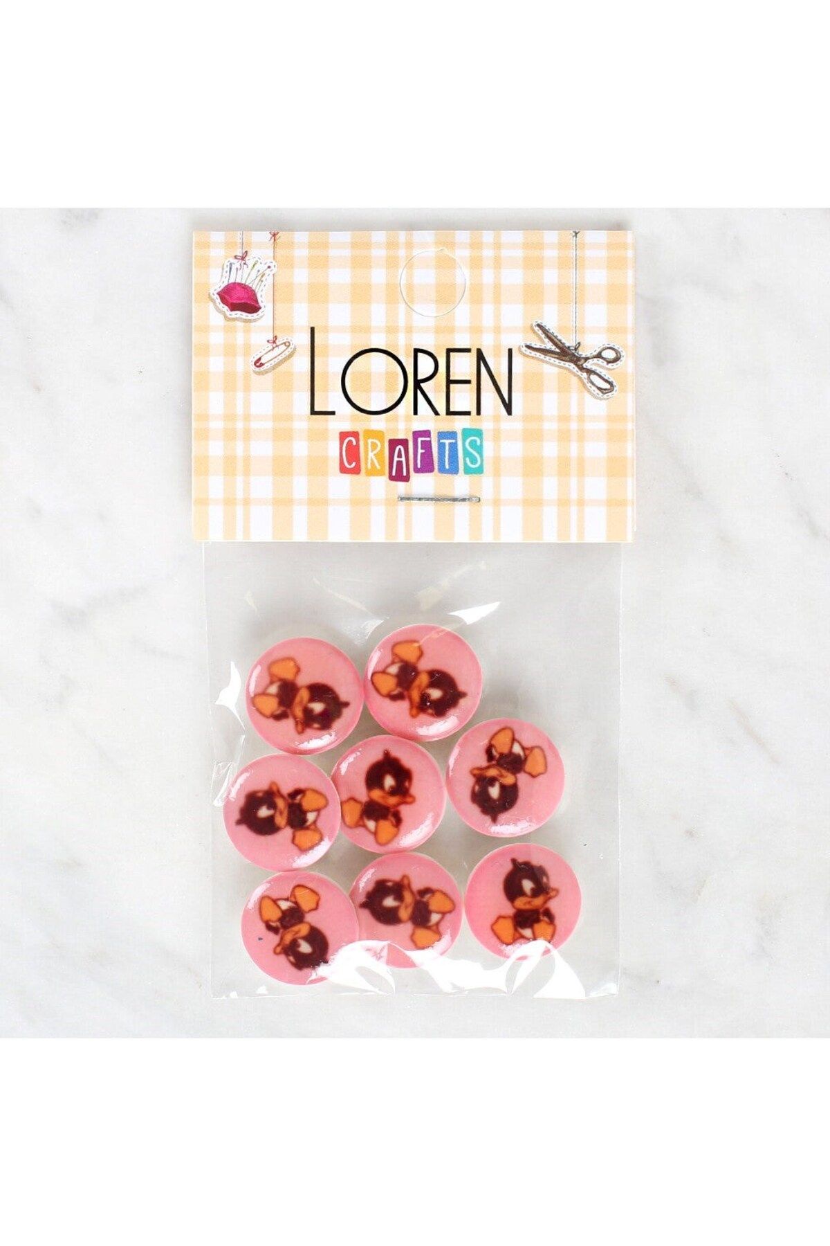 Store Loren Crafts 8 li Ördek Düğme - 1202