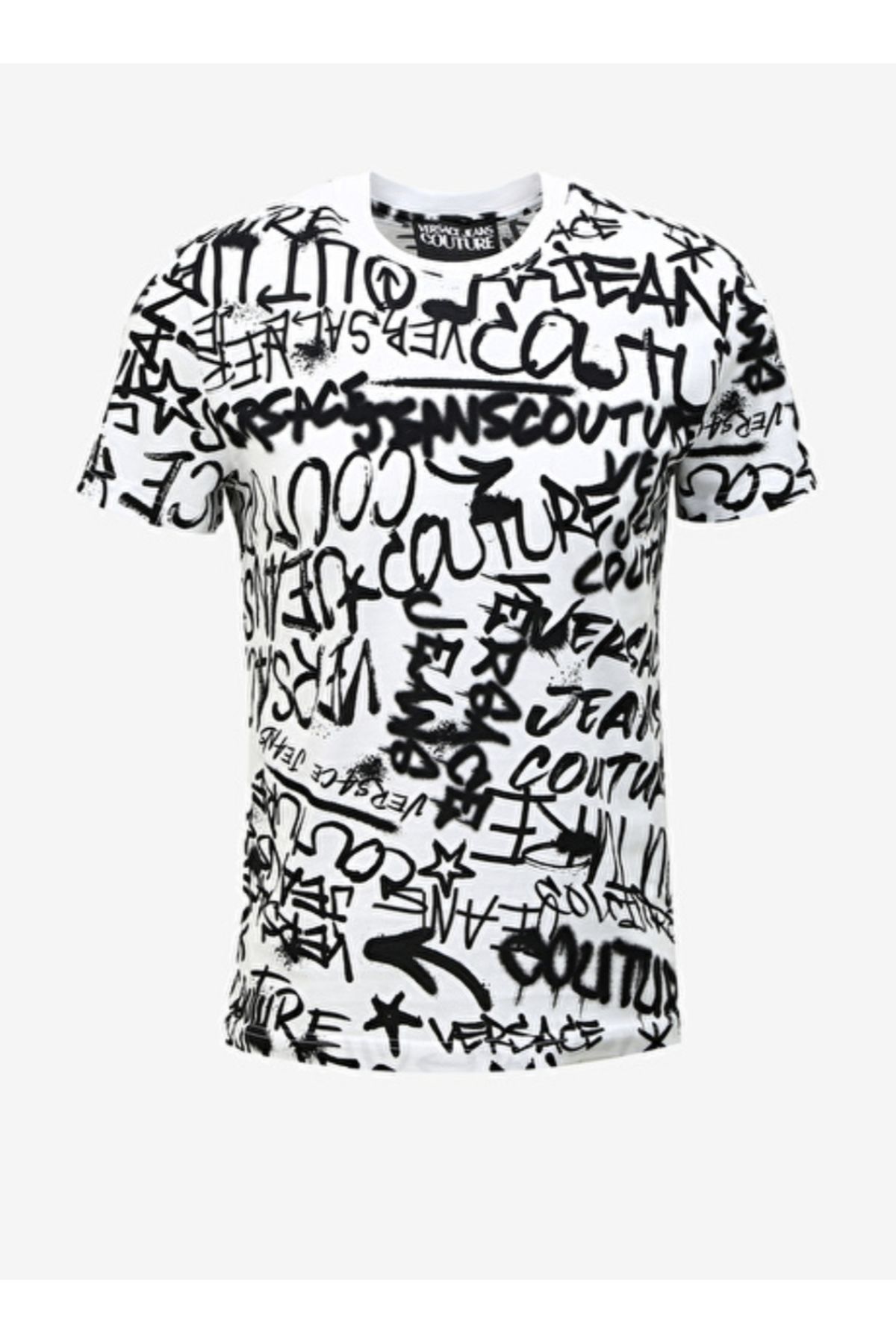 VERSACE JEANS COUTURE Couture Graffiti-print Cotton T-shirt