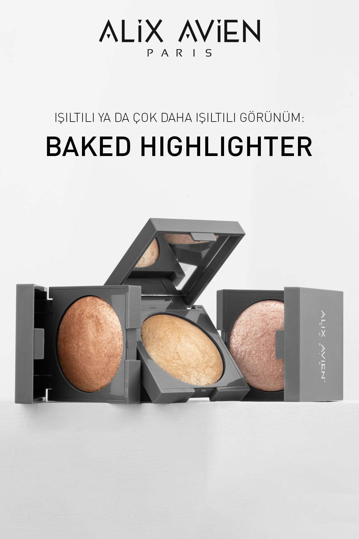 Alix Avien-Shimmer Illuminator Baked Highlighter 03 - Sunkıssed Radiance 11G 5