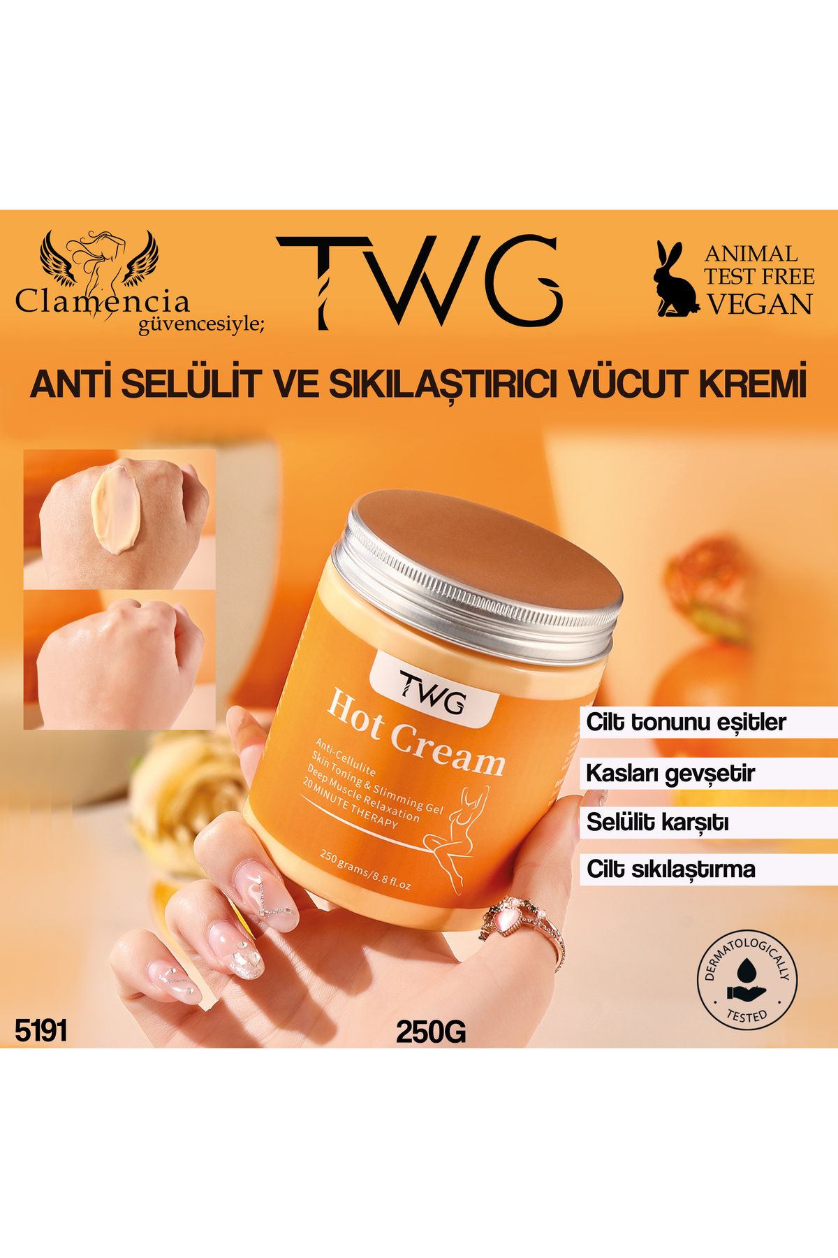 twg Profesyonel Anti-Selülit Vücut kremi