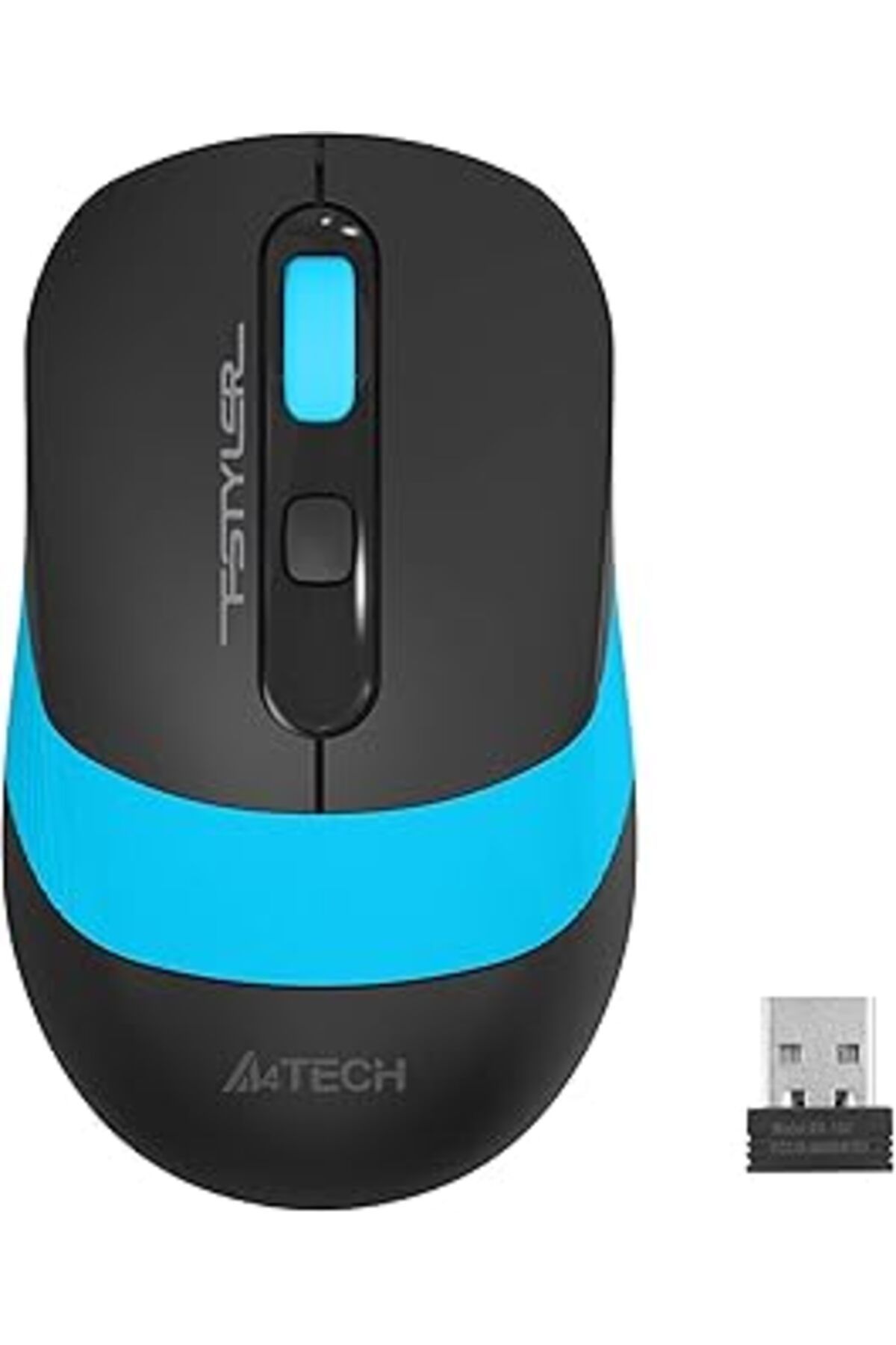 ShopZum A4Tech Fg10 Nano Kablosuz Optik 2000 Dpi Mouse, 4 Yönlü Scroll, Siyah Mavi