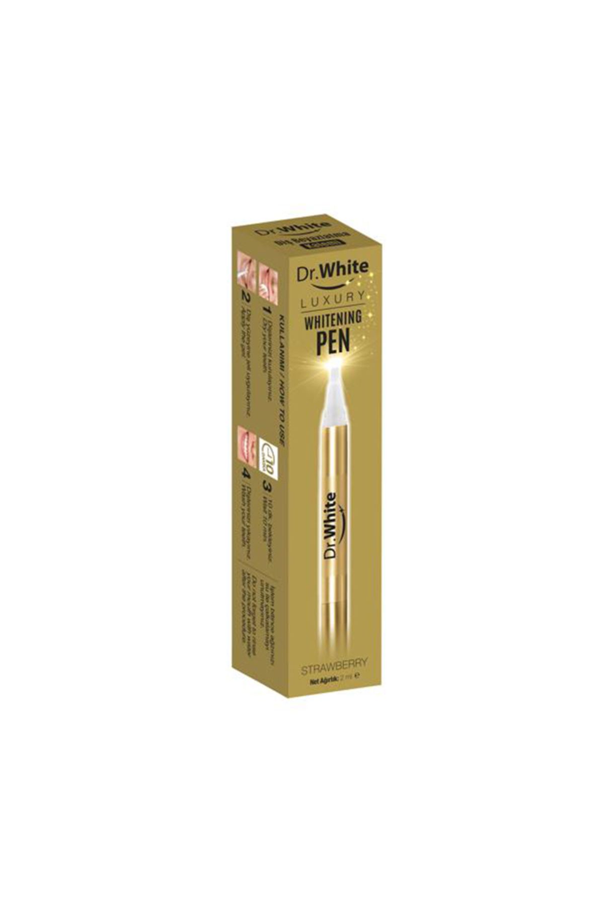 Dr.White Diş Beyazlatma Kalemi 2ml Gold 2.Adet