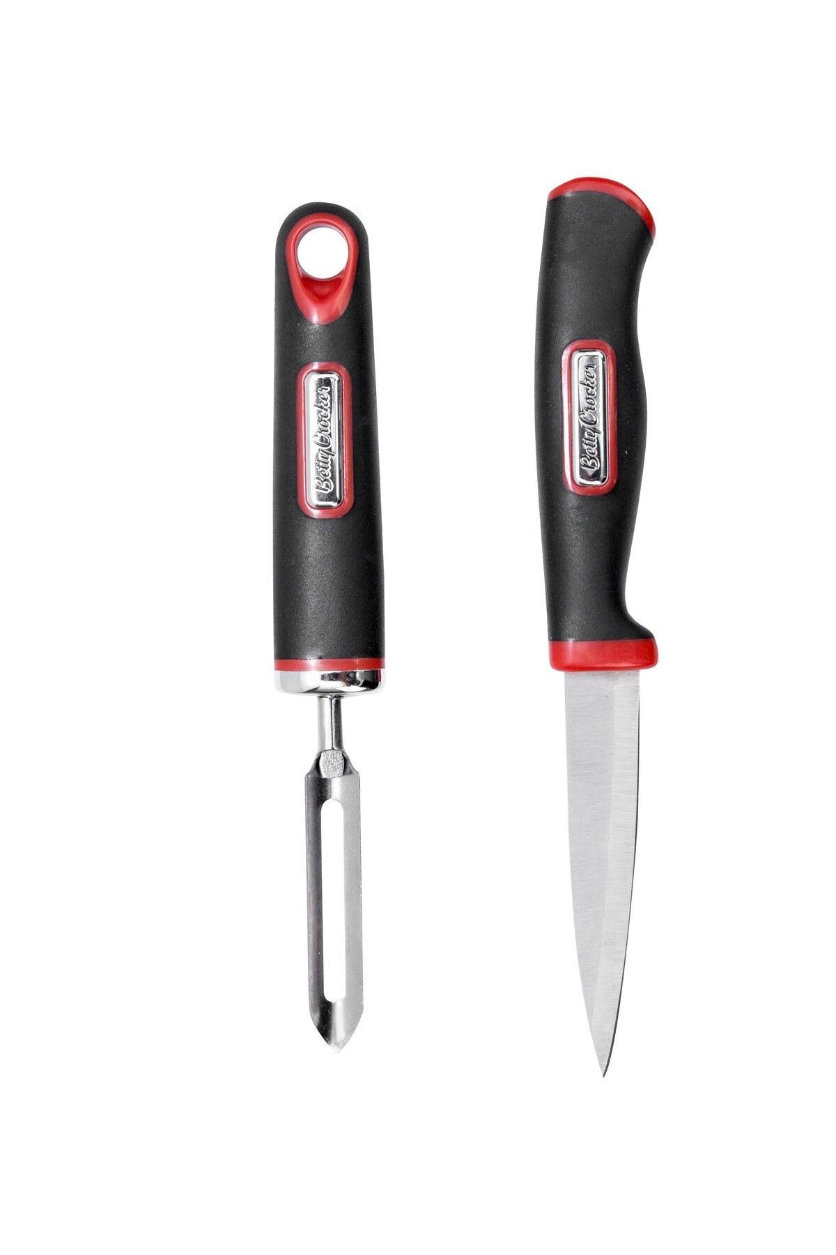 BETTY CROCKER-Knife & Peeler Set 19Cm Black 1