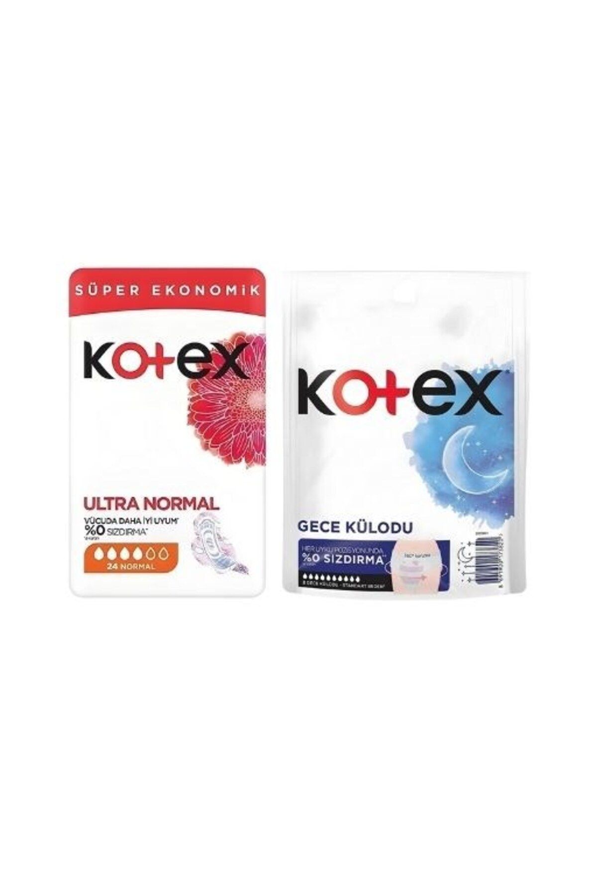 Kotex Gece Külodu 2'li & Ultra Quadro Normal 24'lü