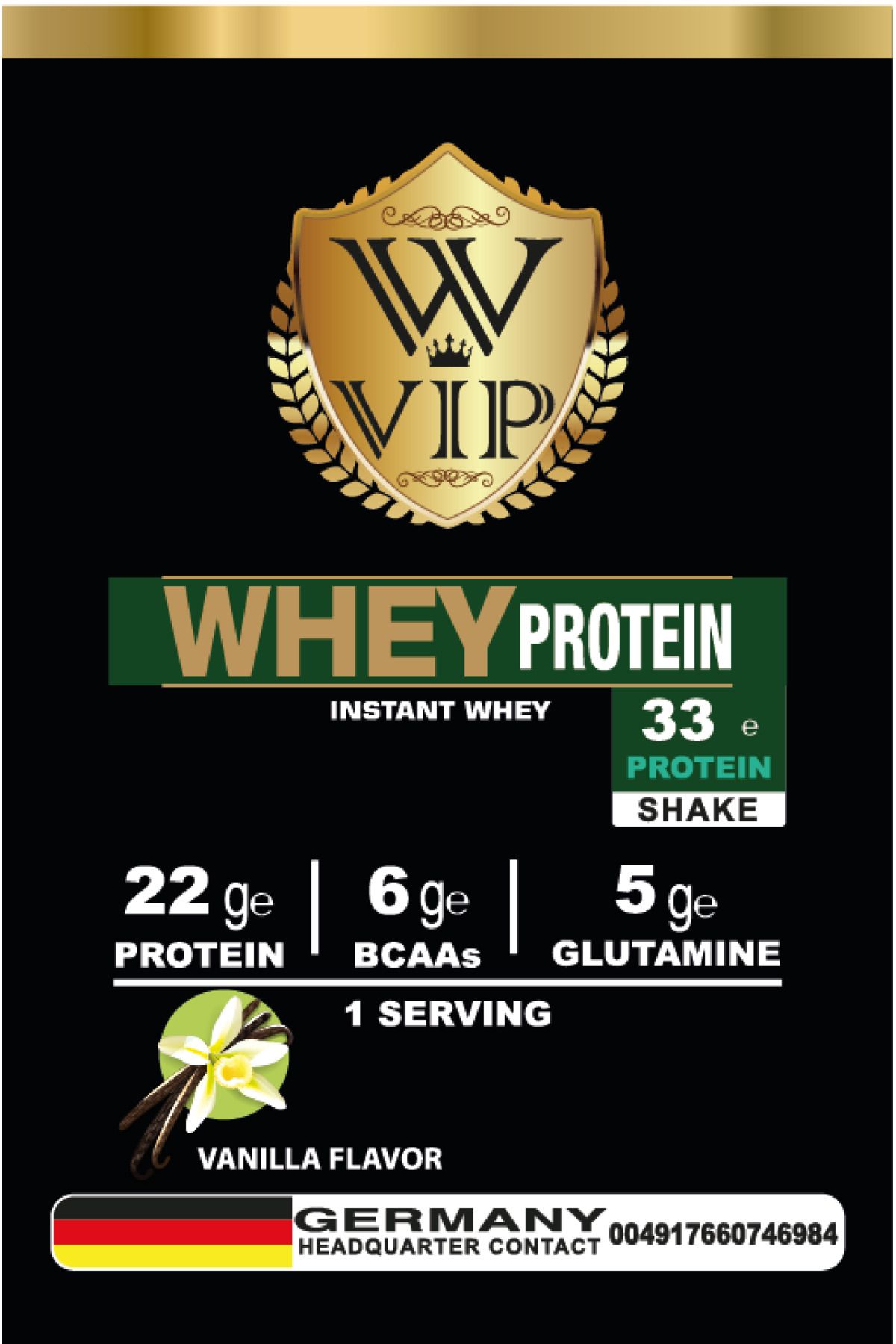 W VIP Whey Protein Tozu 33 Gr x 30 Saşe