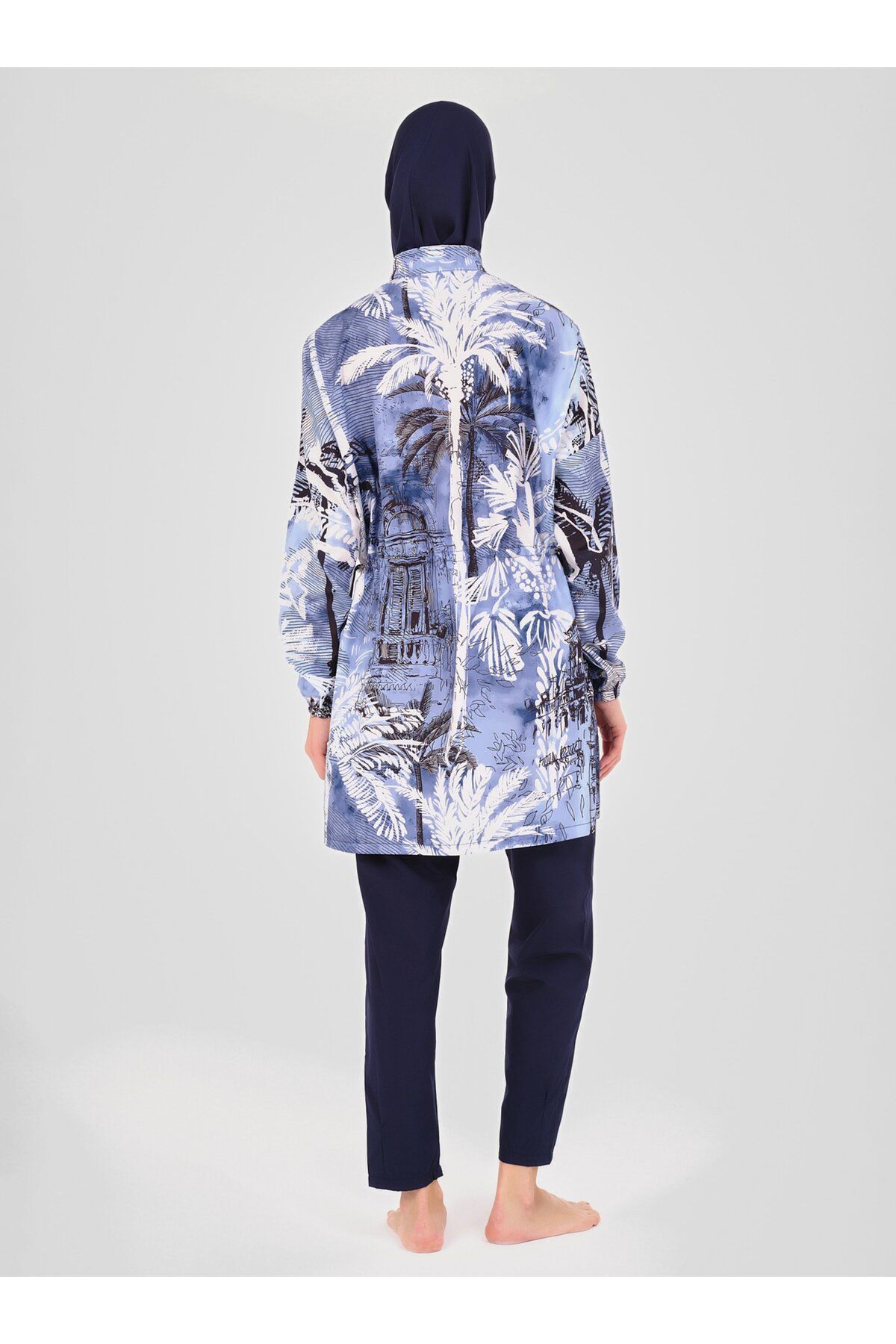 ALFASA-Hijab Swimsuit - Palm Tree Pattern 6