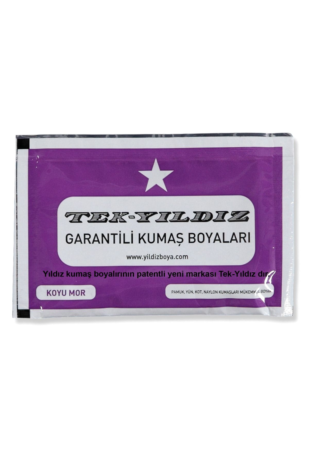 TekYıldız 27 - Kumaş Boyası Mor Koyu 11 Gr