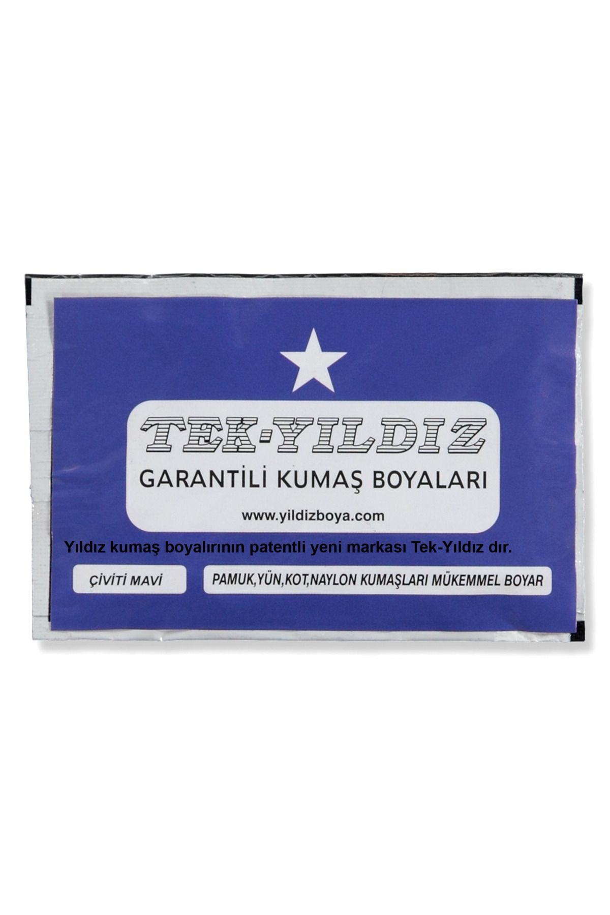 TekYıldız 49 - Kumaş Boyası Çiviti Mavi 11 Gr