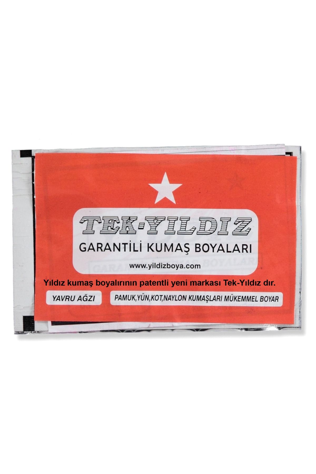 TekYıldız 03 - Kumaş Boyası Yavruağzı 11 Gr