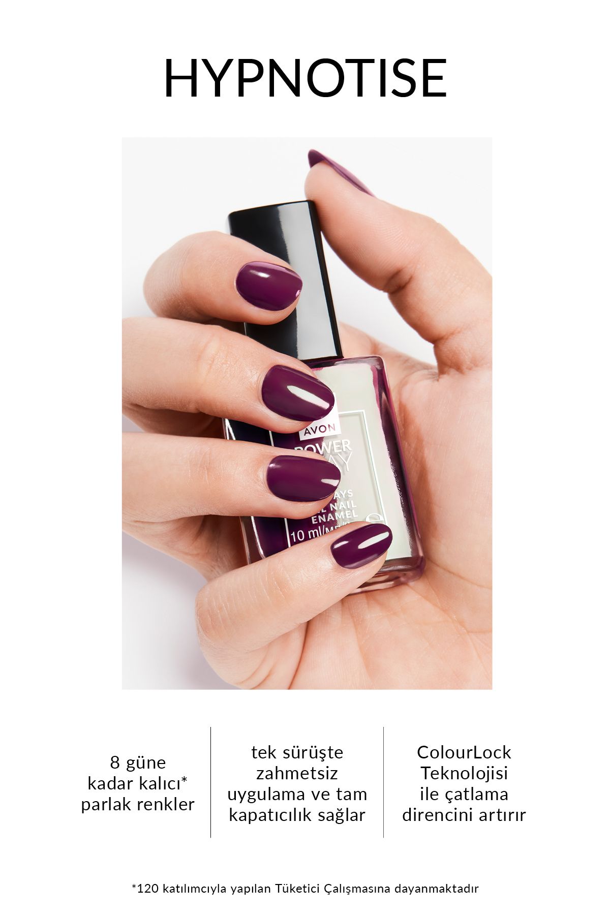 لاک ناخن POWER STAY GEL NAIL POLISH 10ML HYPNOTISE Avon
