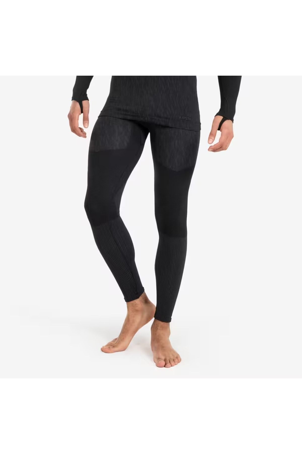 Decathlon-Black Keepdry Adult Football Leggings Underwear 1