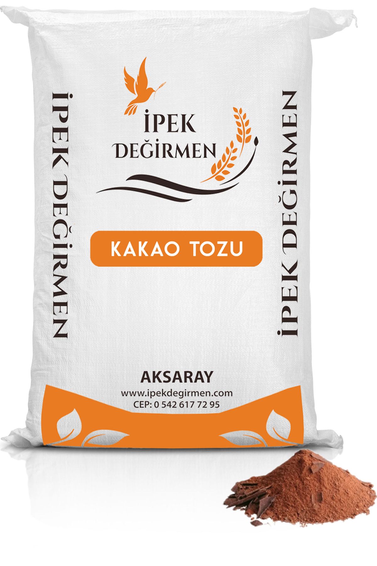 İpek Değirmen Doğal Katkısız 1 KG Kakao Tozu Bitter Çikolata Unu