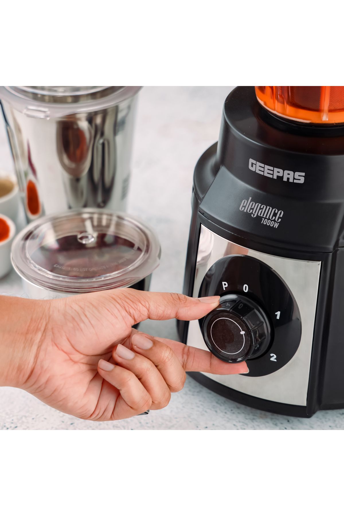 Geepas-5-IN-1 Mixer Grinder |  Modern Design, Durable Body, Robust Handles and Sharp Blades 6