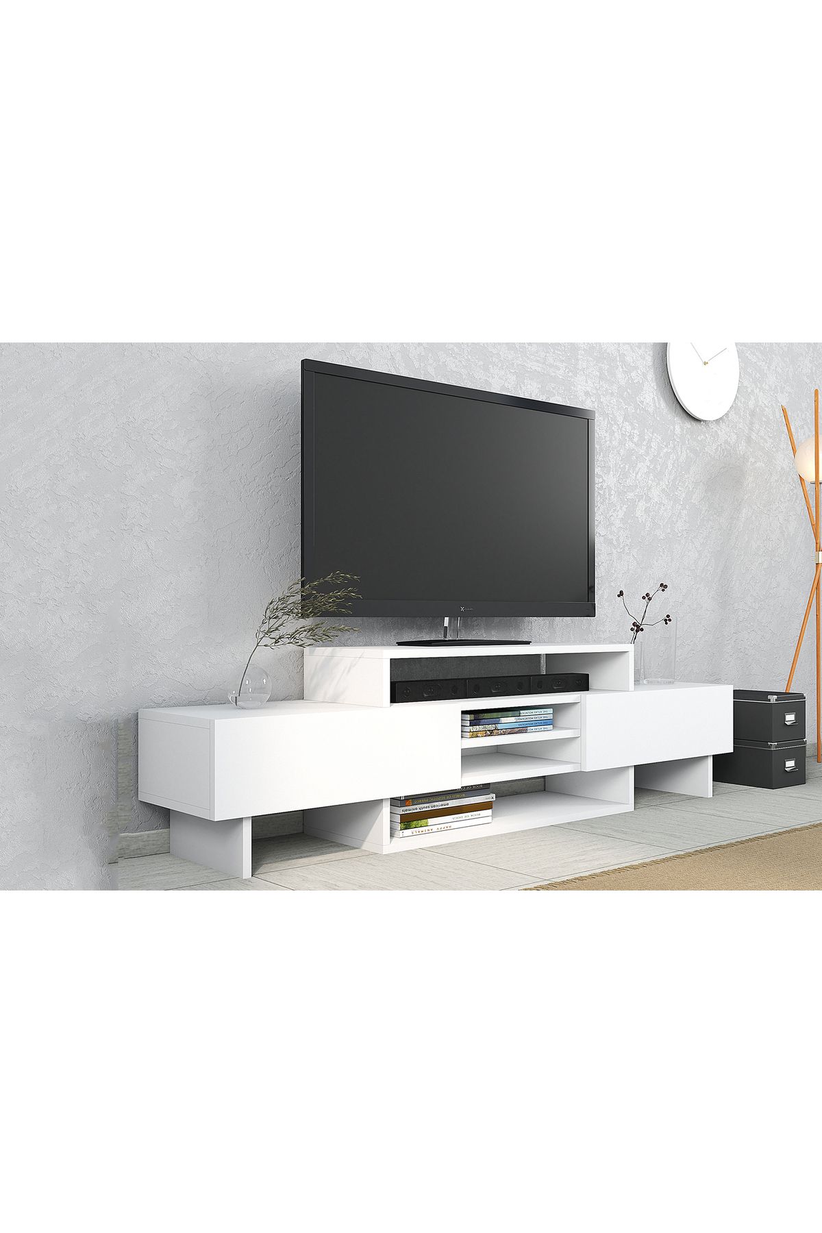 Home Art Design Gözde 160 cm Tv Sehpası - Beyaz