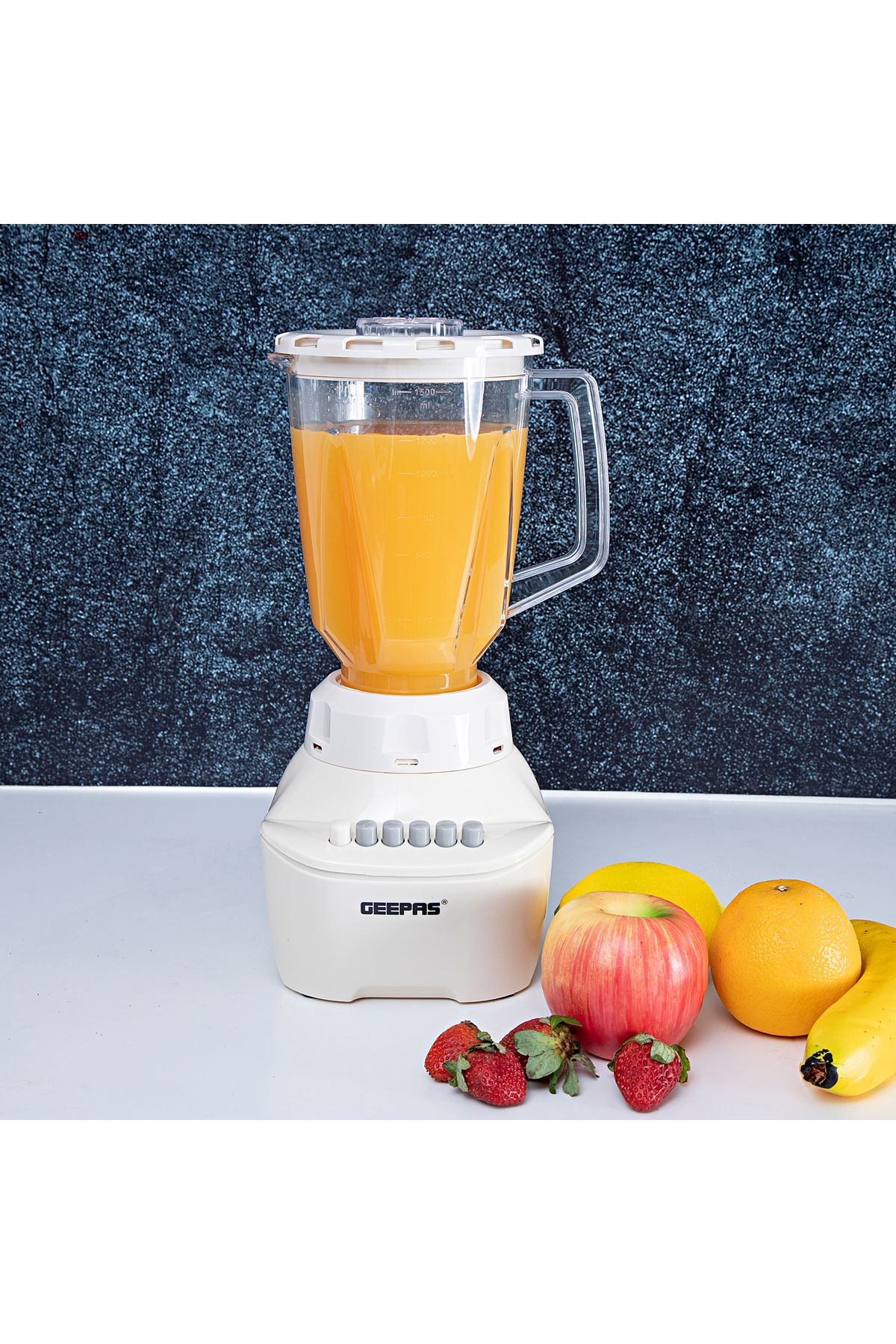 Geepas-2-in-1 Blender, 1.5L Plastic Jar, 4 Speed Control with Pulse | 400W Powerful Motor 2