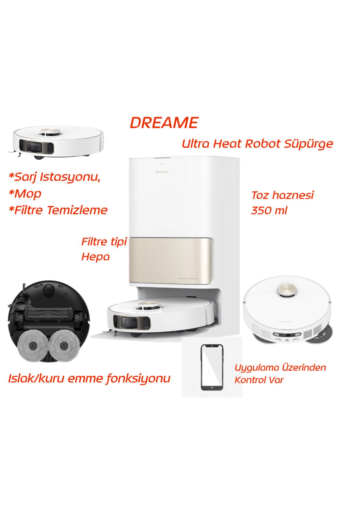 Dreame Pro Ultra Heat Robot Süpürge