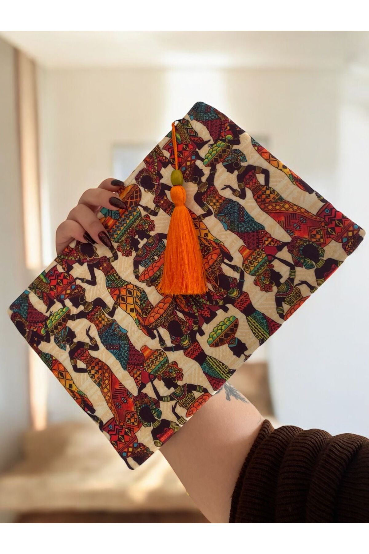 Pirene AFRICAN 3 CLUTCH, PORTFÖY, EL ÇANTASI