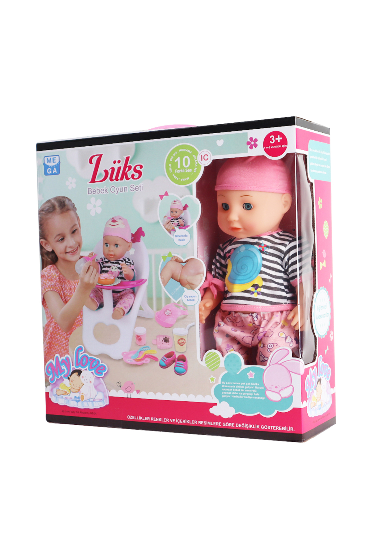 Mega Babydoll My Love Bebek ve Masa Sandalyesi 35 Cm - Fiyatı