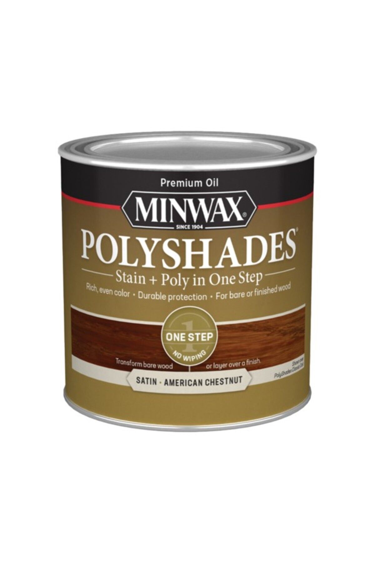 Minwax-PolyShades Stain and Polyurethane in 1 Step with Satin Finish 284ml 1