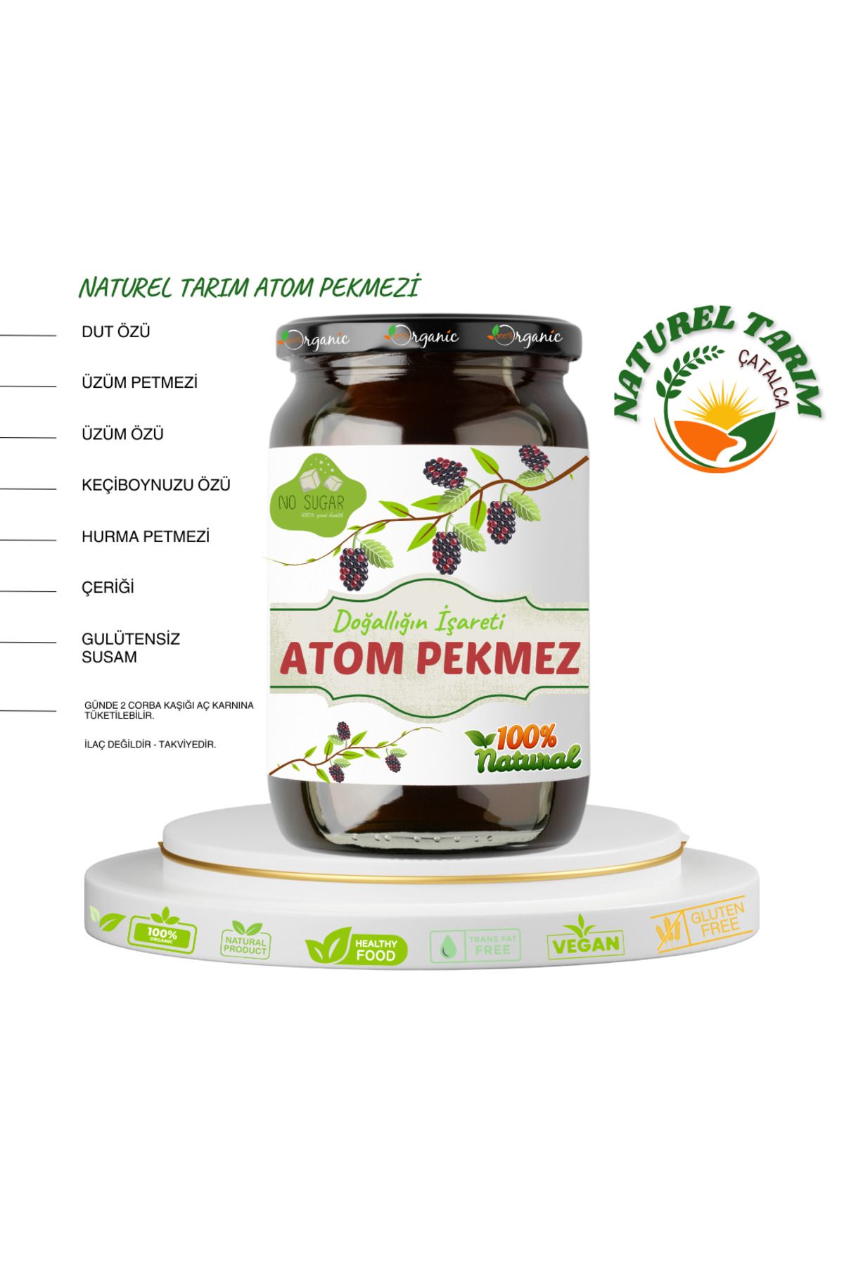 NATUREL ATOM PEKMEZİ