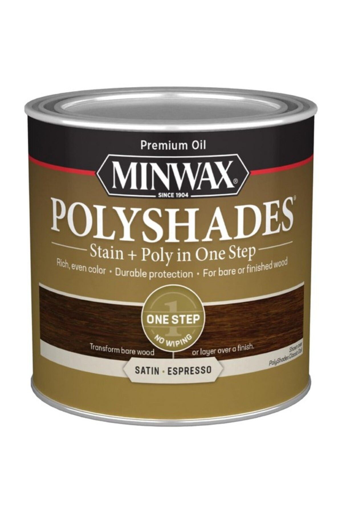 Minwax-Polyshades Wood Stain and Polyurethane Finish 0.5pt 1