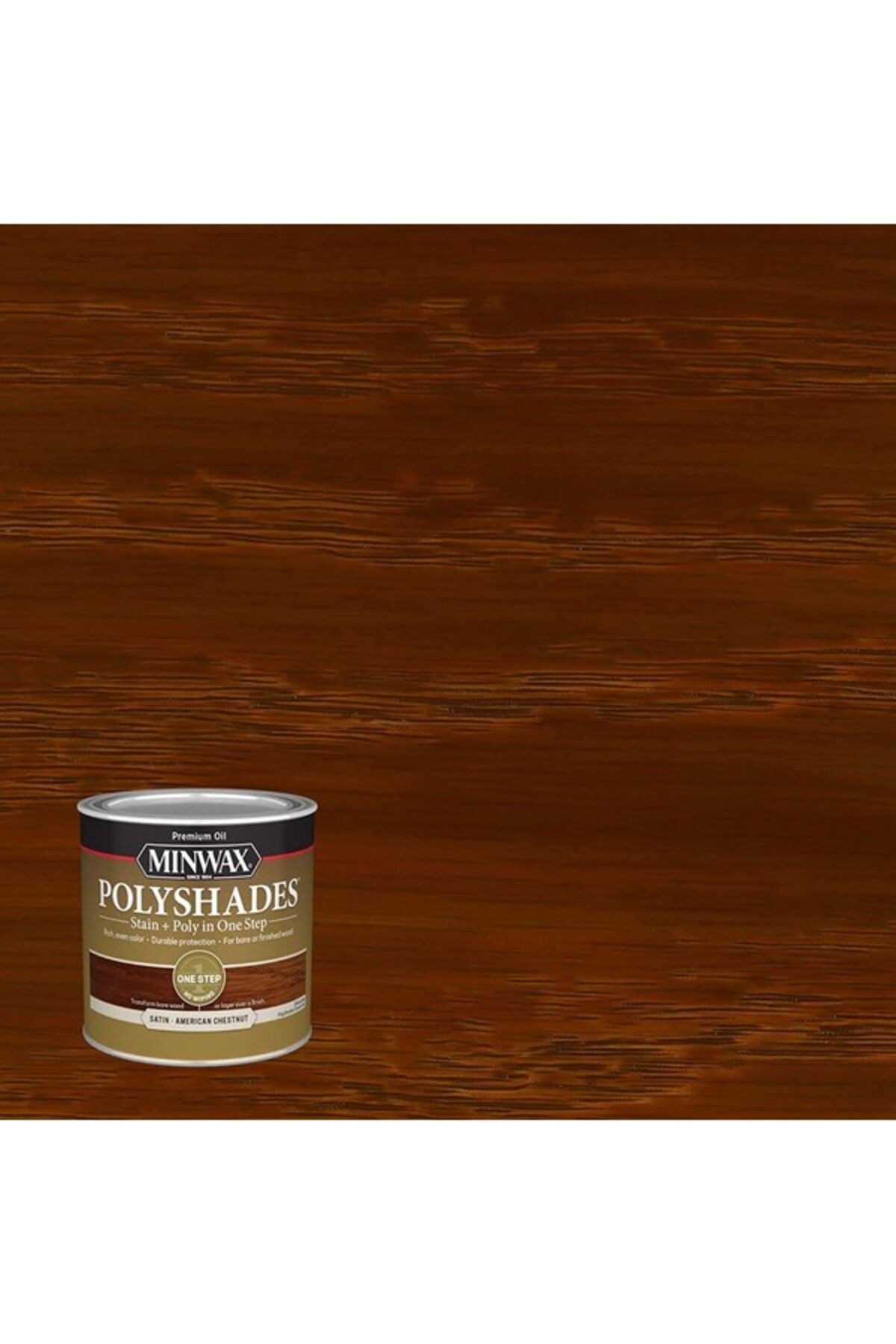 Minwax-PolyShades Stain and Polyurethane in 1 Step with Satin Finish 284ml 4