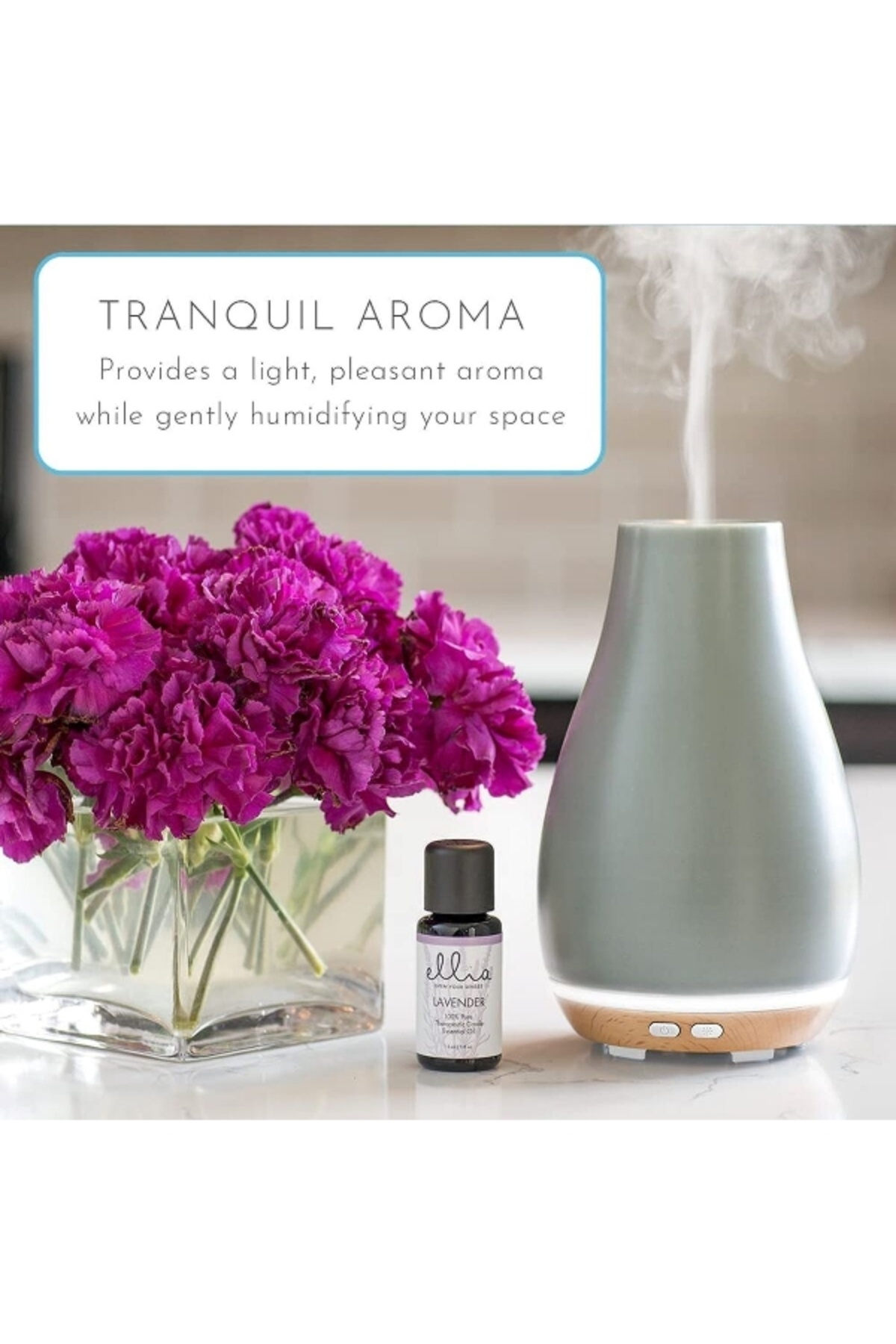 Ellia-Blossom Ultrasonic Aroma Diffuser with Mood Lighting 5